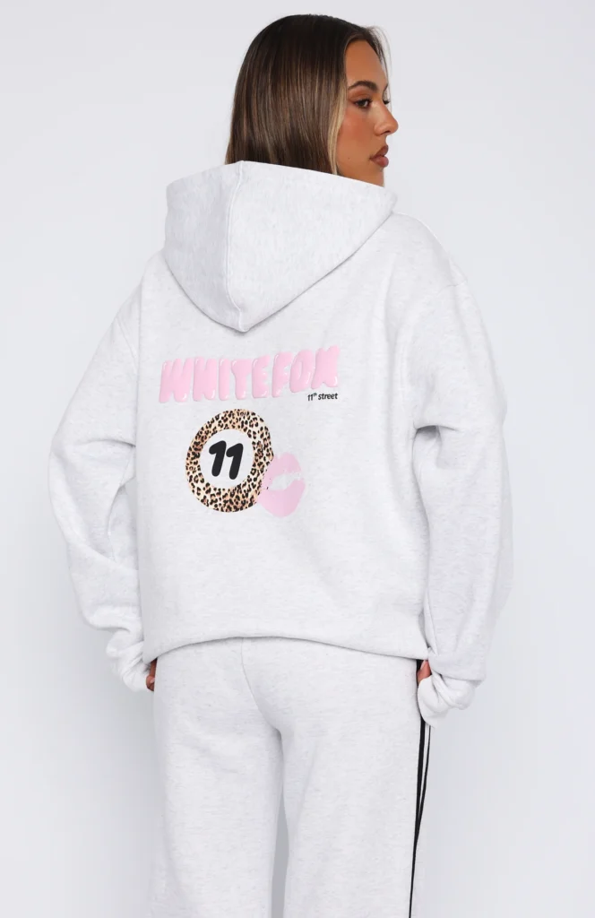 11th Street She's So Lucky Oversized Hoodie Leopard Splice