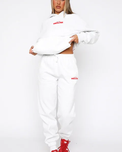 With Love In The Moment Sweatpants Grey Marle
