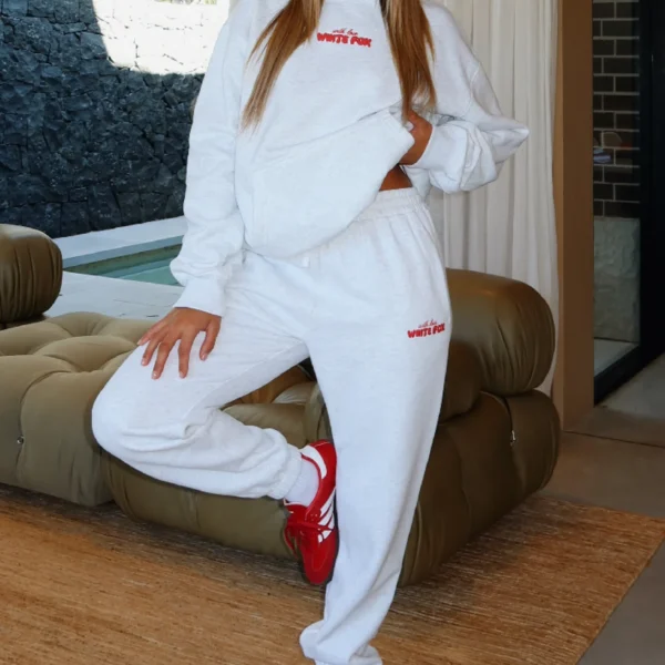 With Love In The Moment Sweatpants Grey Marle