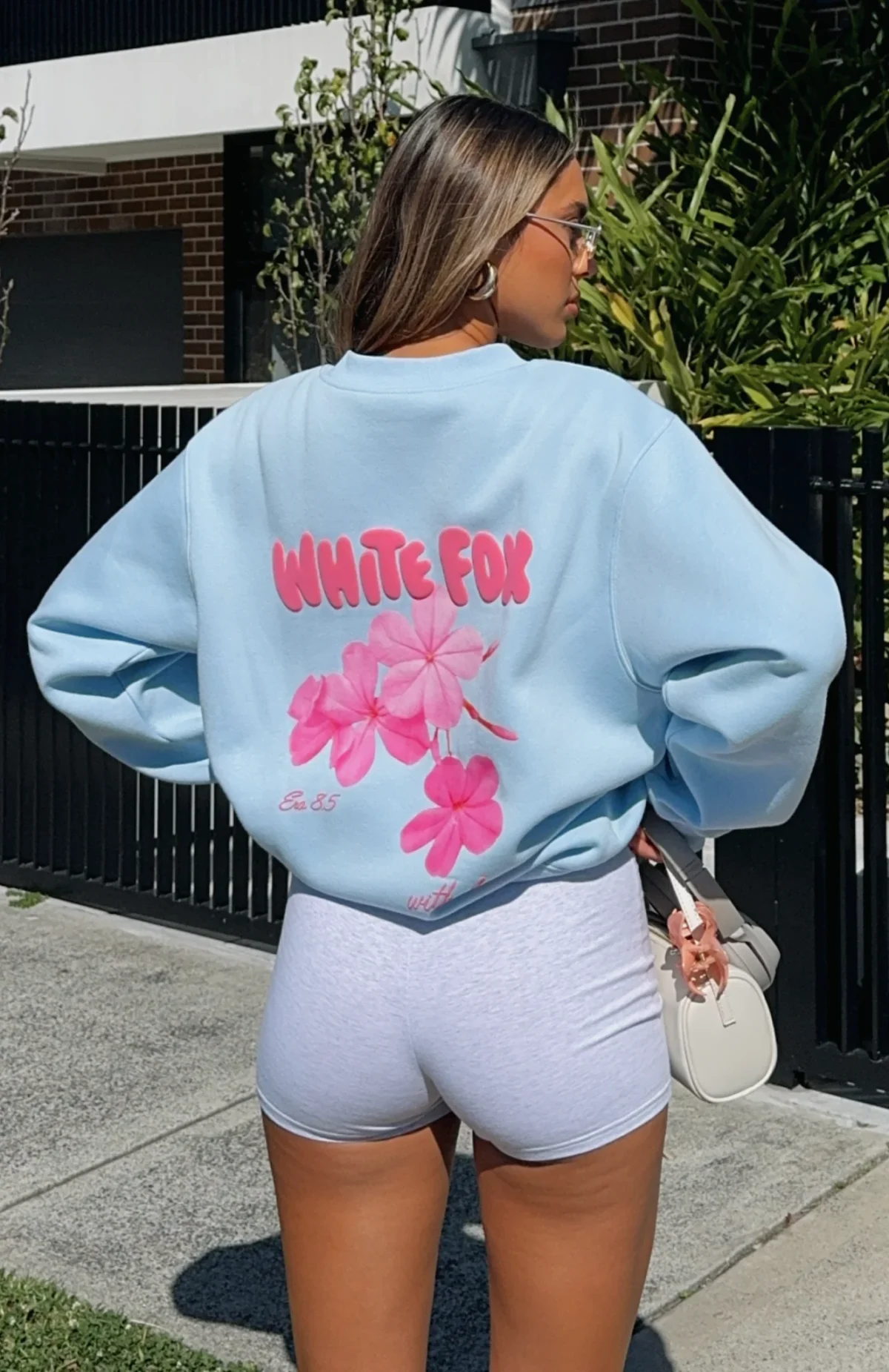 Romance Oversized Sweater Baby Blue