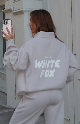 The Offstage Zip Front Sweater Moon