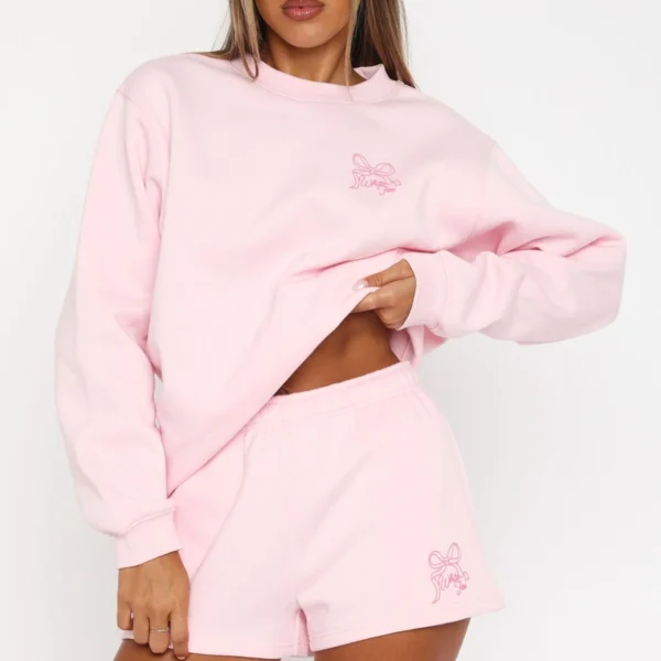 Love You Forever Lounge Shorts Pink