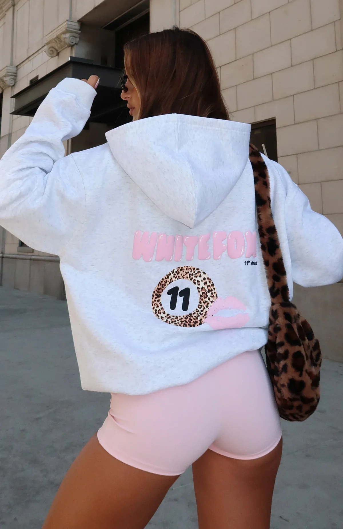 Lucky Oversized Hoodie Leopard