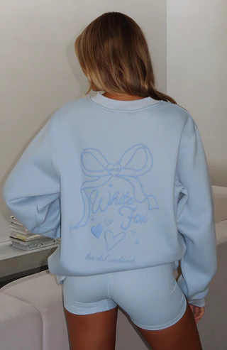 Forever Oversized Sweater Baby Blue